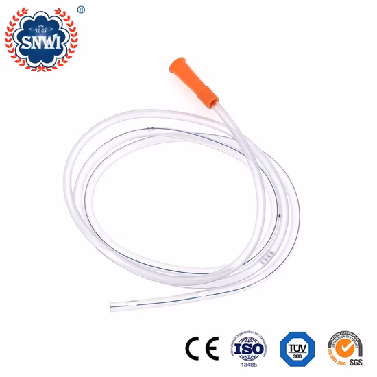 Catetere di aspirazione chiuso monouso medico con controllo delle dita in PVC