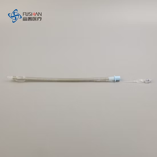 Tubo tracheostomico endotracheale classico monouso sterile per uso medico in PVC di vendita calda all'ingrosso per strumenti chirurgici rinforzato con risvolto e senza risvolto